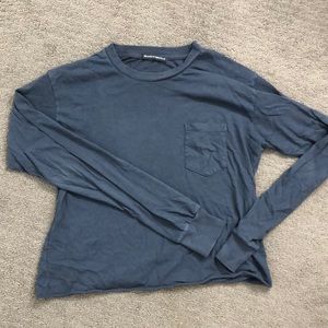 Faded Navy Blue Brandy Melville long sleeve tee